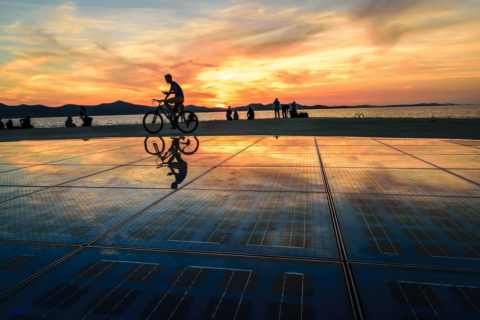 sunset in zadar