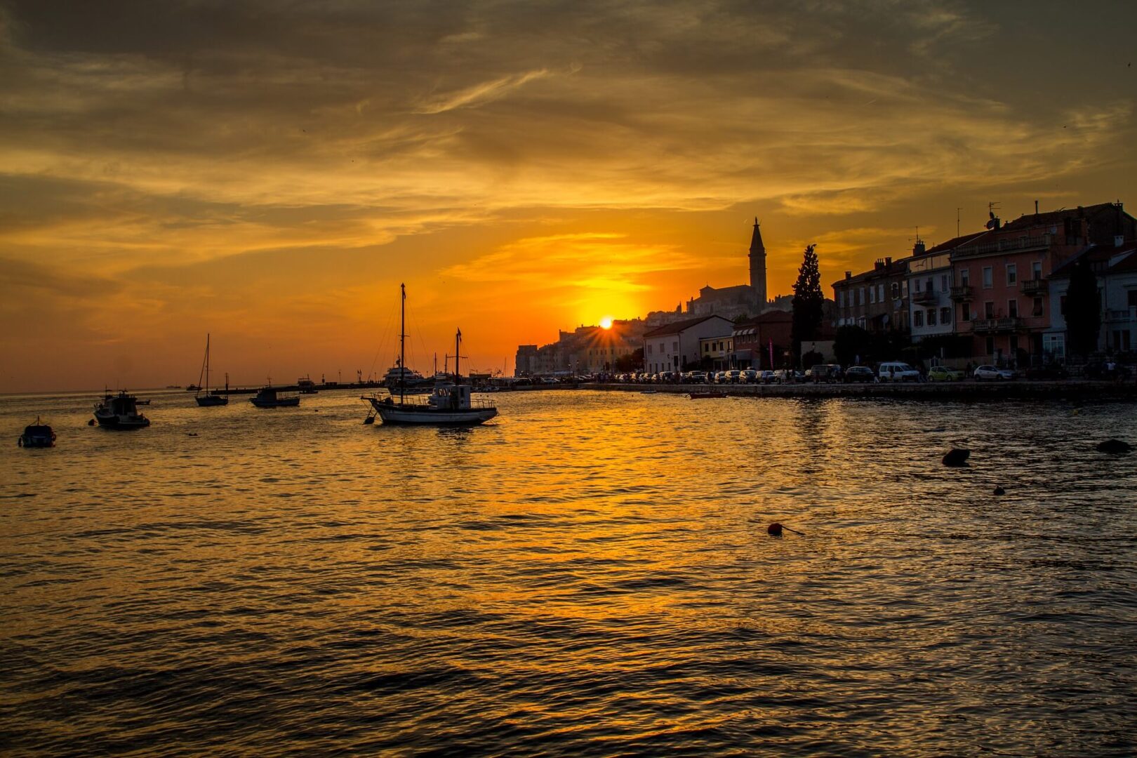 sunset in rovinj