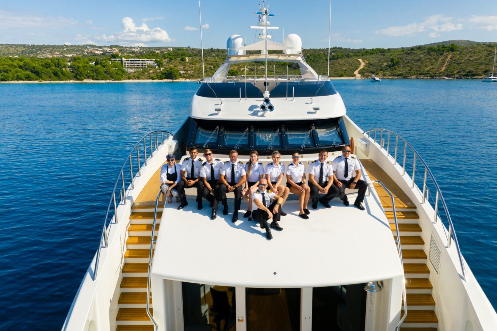 superyacht-security and safety crew members