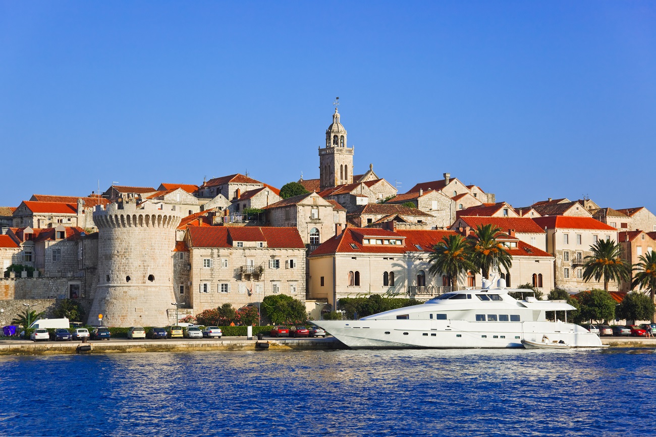 travelling to croatia yacht in korcula