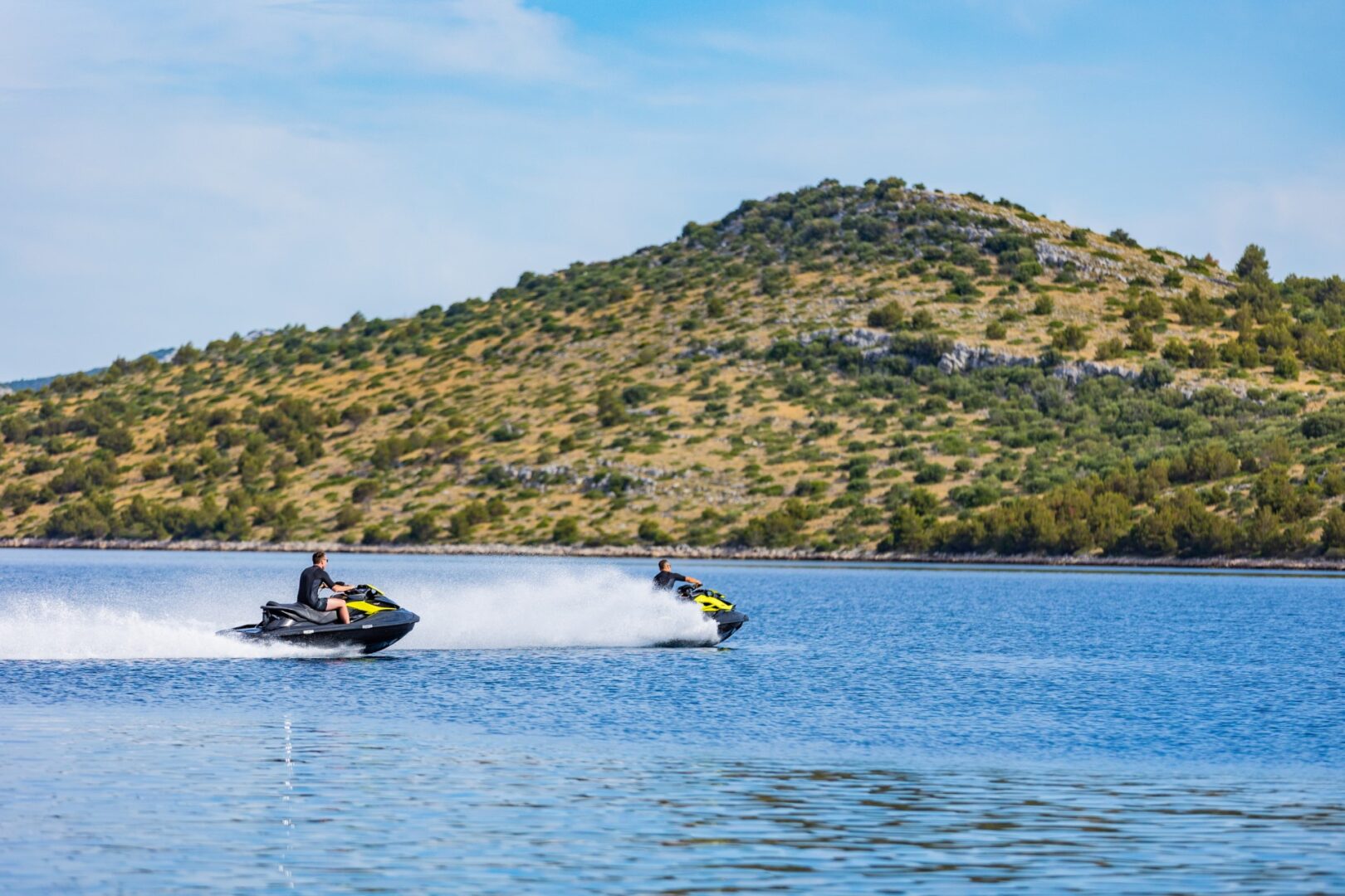 jet ski safari race with a jet ski