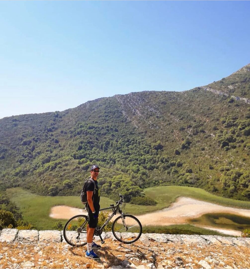 Bike trails on Mljet island