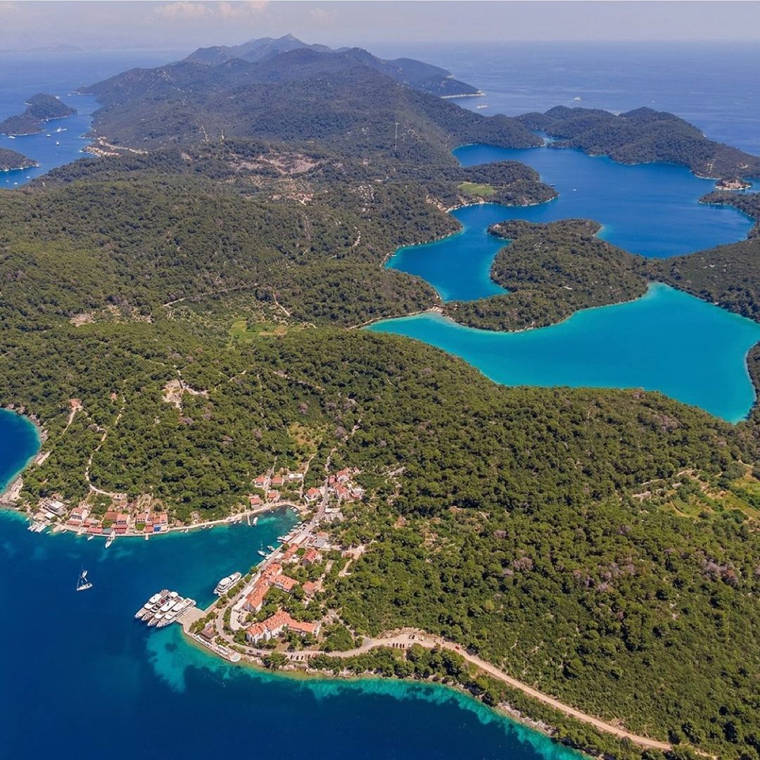 Bike trails on Mljet island