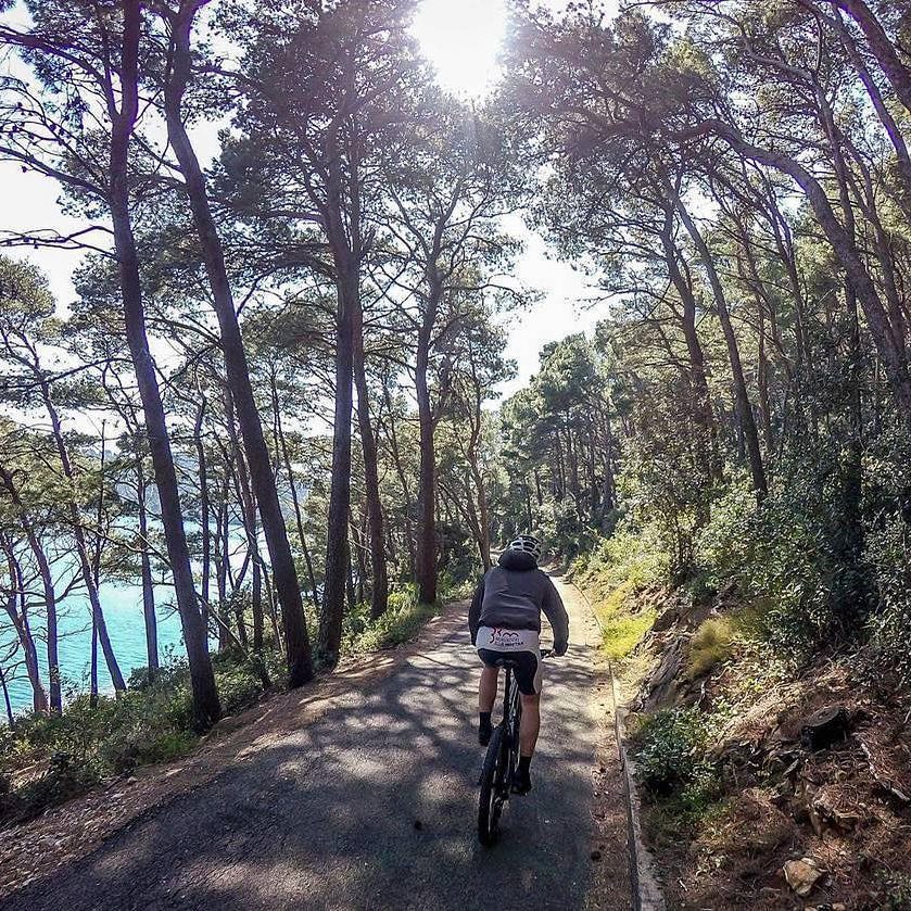 Bike trails on Mljet island