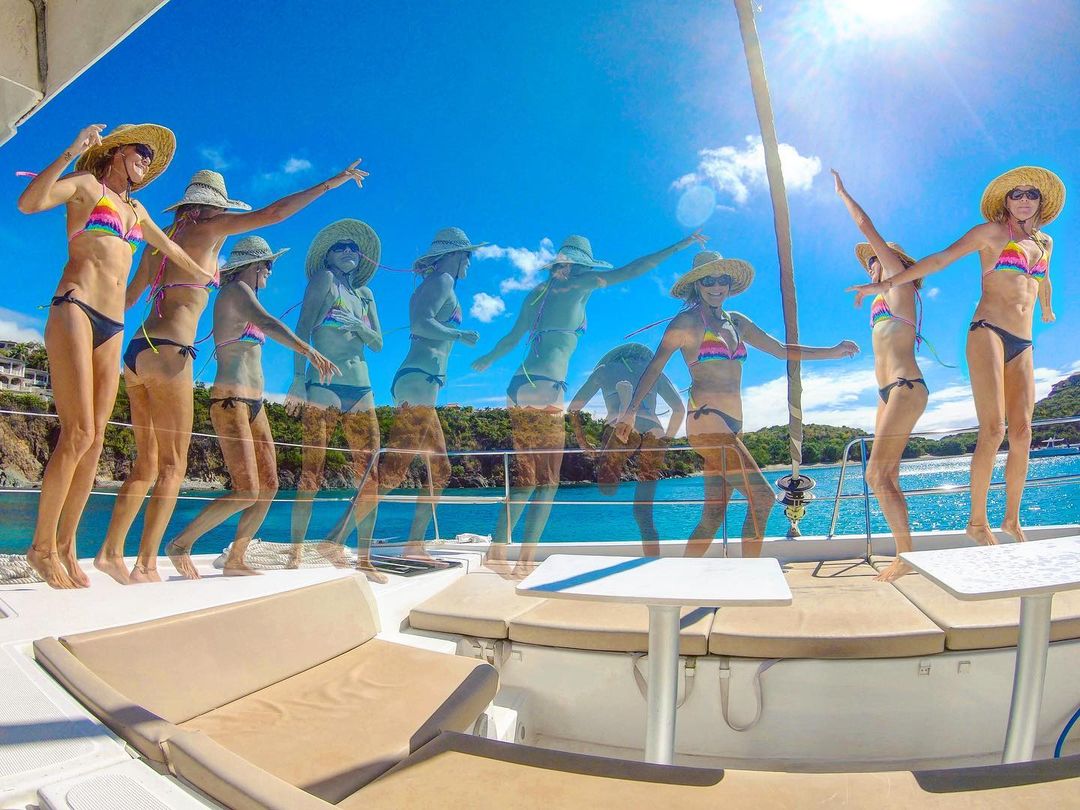 Dance lessons on a yacht