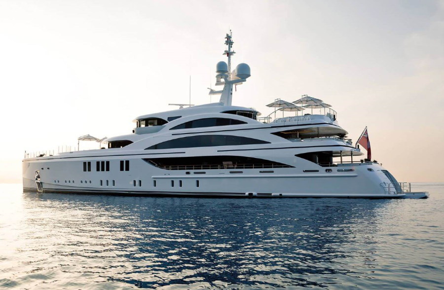 11.11 yacht charter port side view