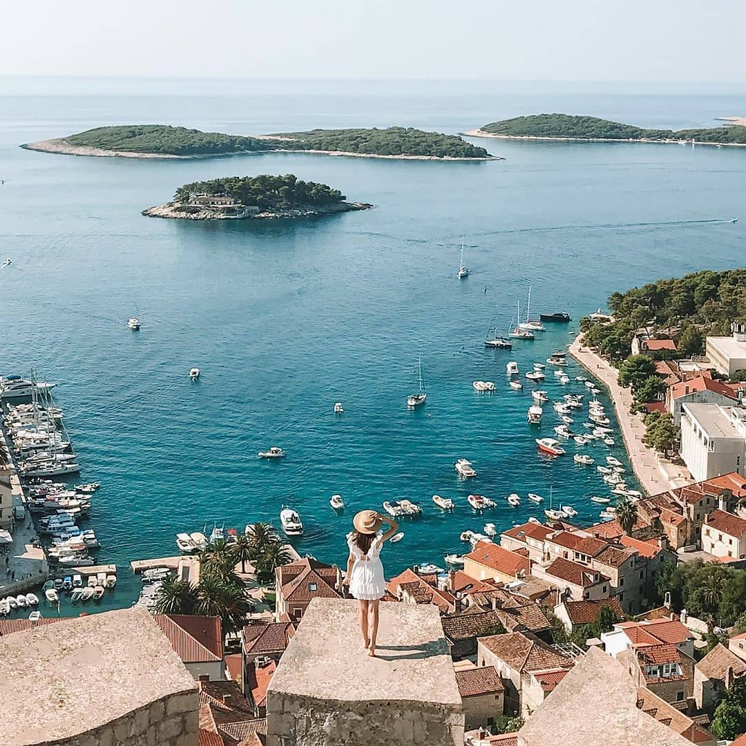 Yacht Charter in Brač panoramic view on Hvar island