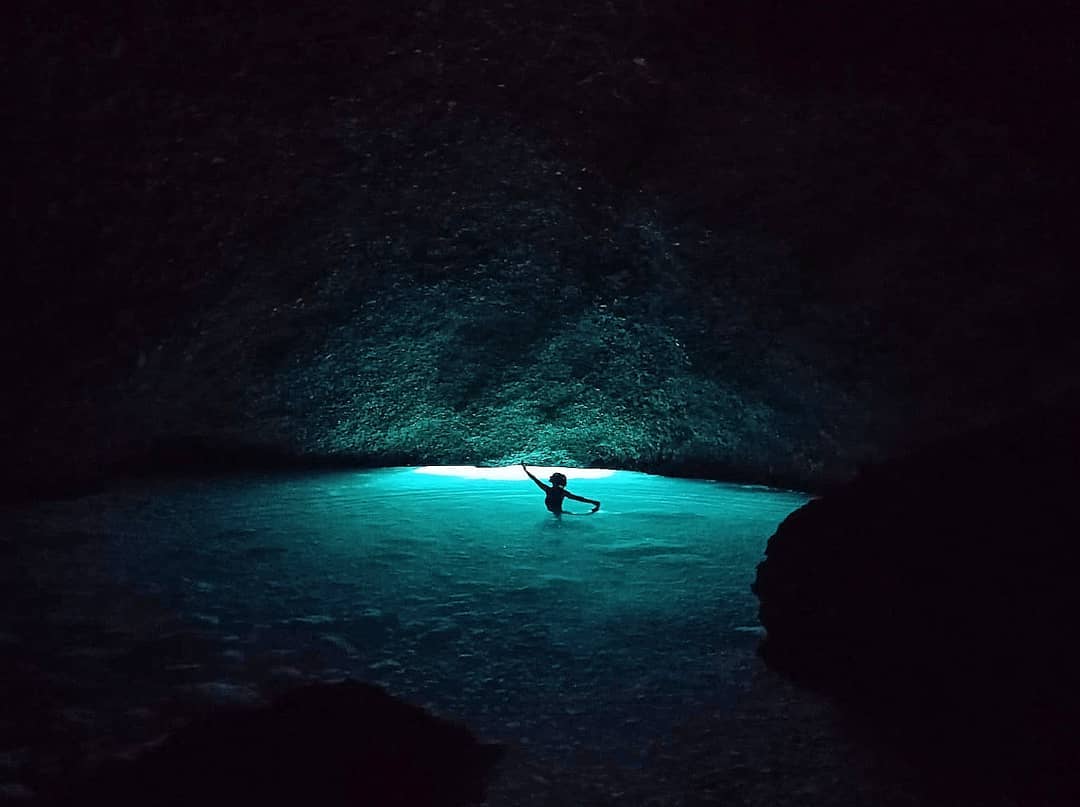 yacht charter in cres blue cave on cres