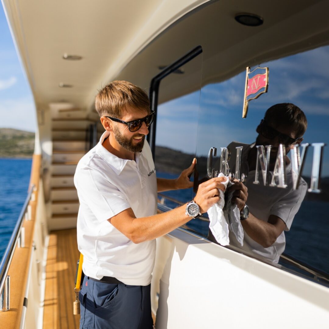 family yacht vacation crew member on the yacht