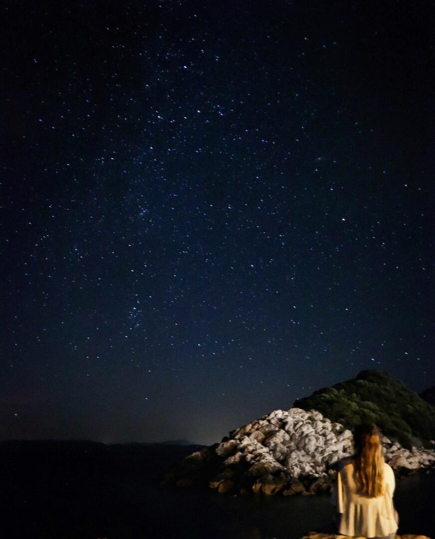 stargazin on a yacht on lastovo island