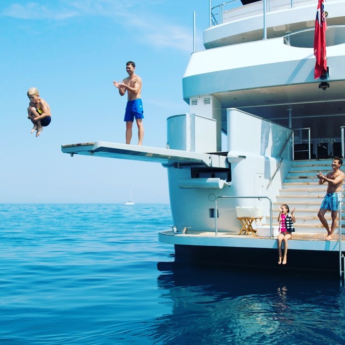 kids on a yacht charter