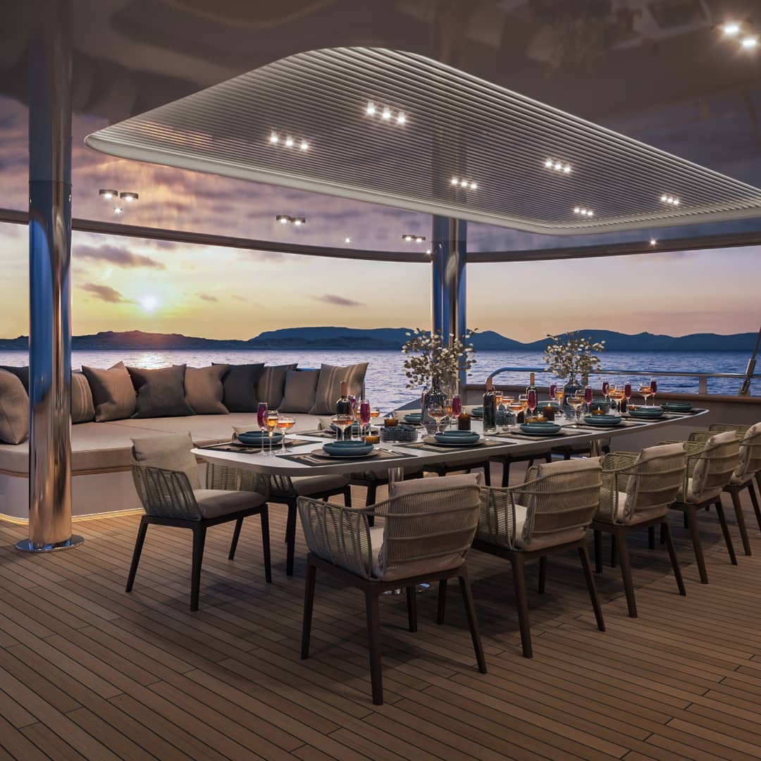 Exterior Bar on a yacht