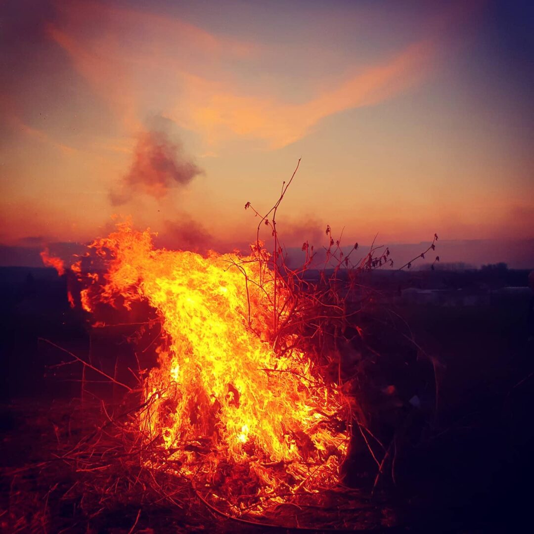 Christmas bonfire