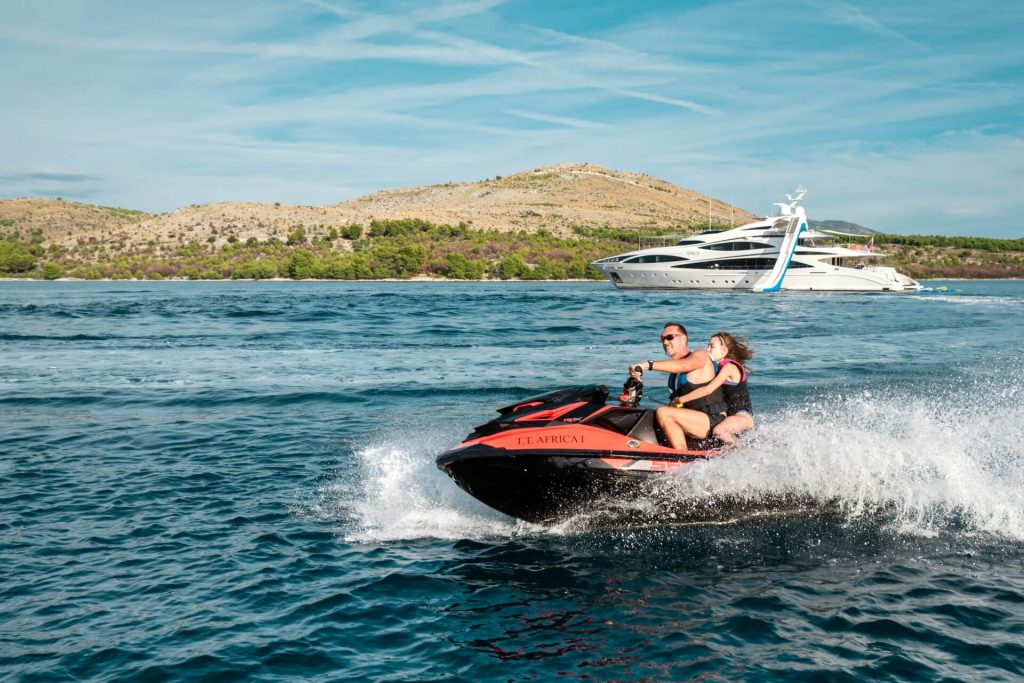 africa I yacht charter fun on a jetski