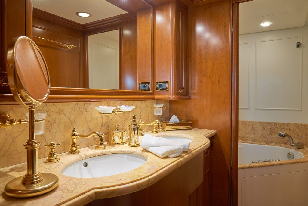 master ensuite on the yacht imagine