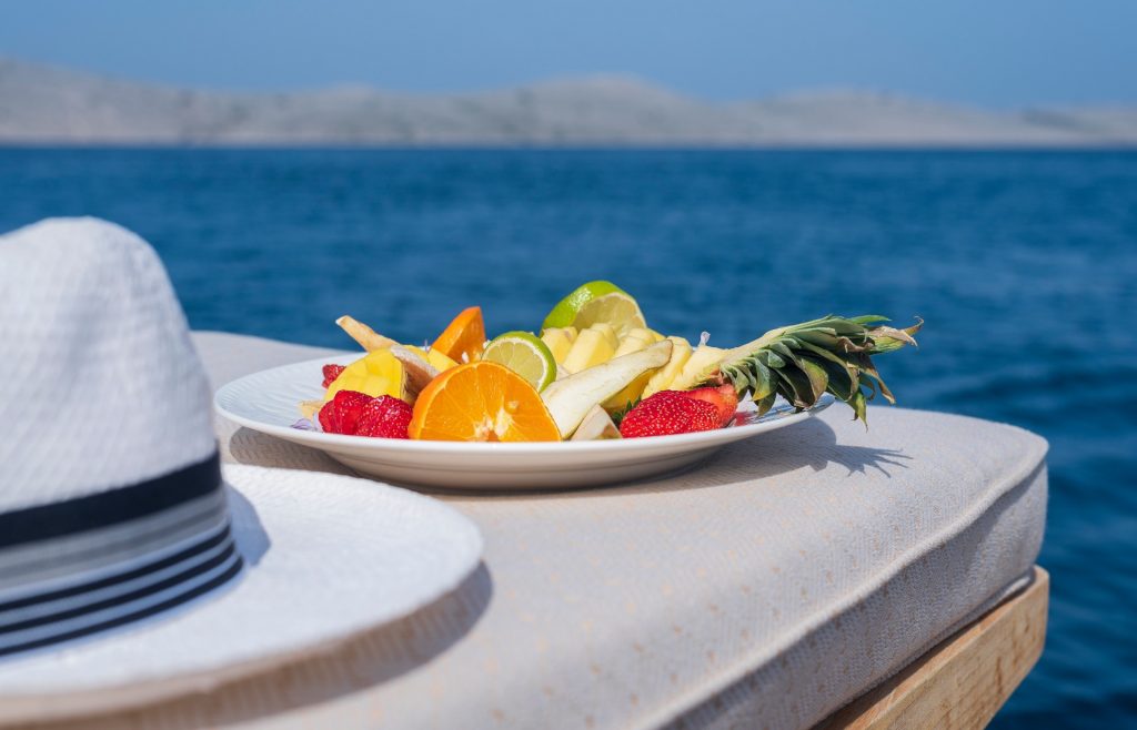 snacks onboard yacht imagine