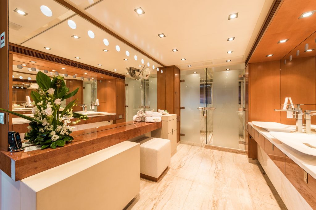 agram yacht charter bathroom view