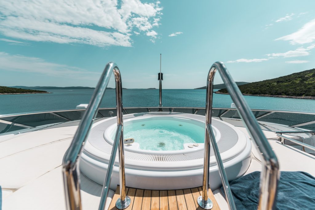 agram yacht charter sundeck jacuzzi