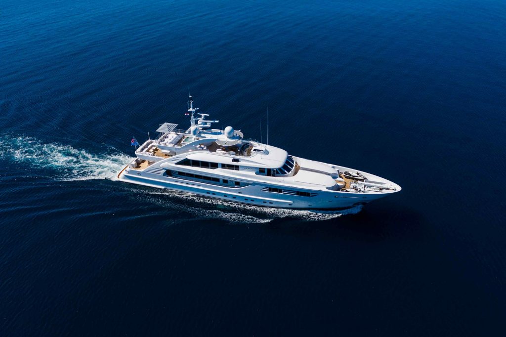 Alalya Yacht Charter aerial view cruising