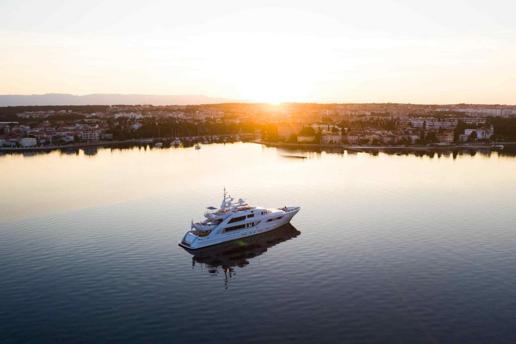 Alalya Yacht Charter at sunset