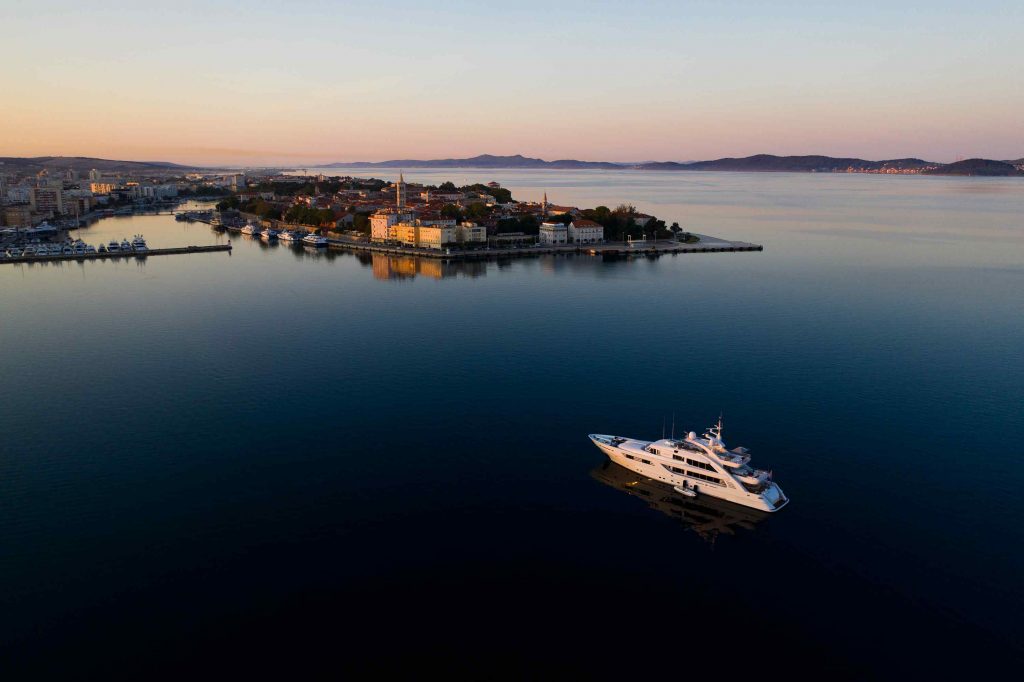 Alalya Yacht Charter in Croatia at sunset