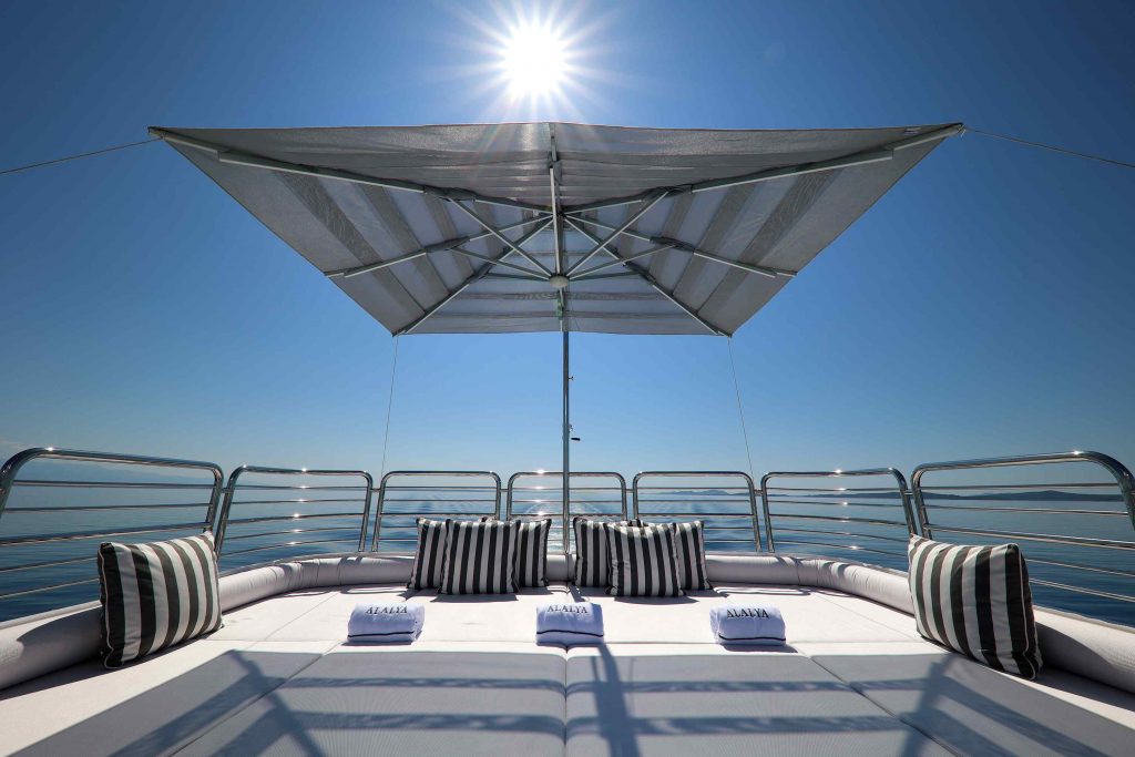 Alalya Yacht Charter sundeck aft