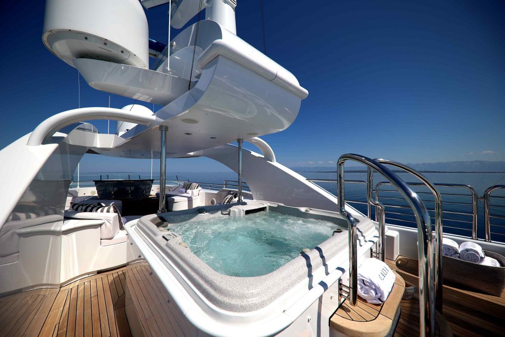 Alalya Yacht Charter sundeck jacuzzi