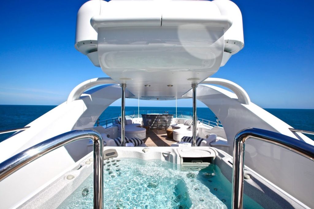 alalya yacht charter jacuzzi close up view