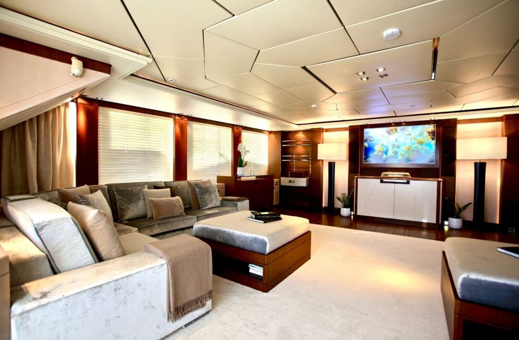 alalya yacht charter upper deck saloon area