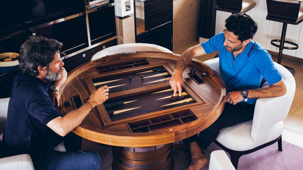 asya yacht charter games table