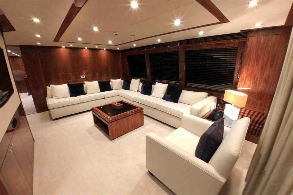 katariina i yacht charter upper salon view