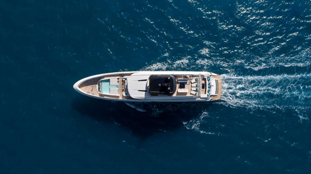 sanctuary yacht charter view from above