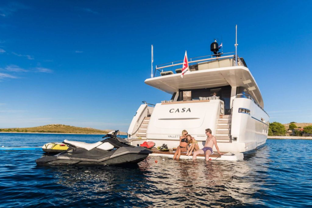 casa yacht charter family watertoys moments