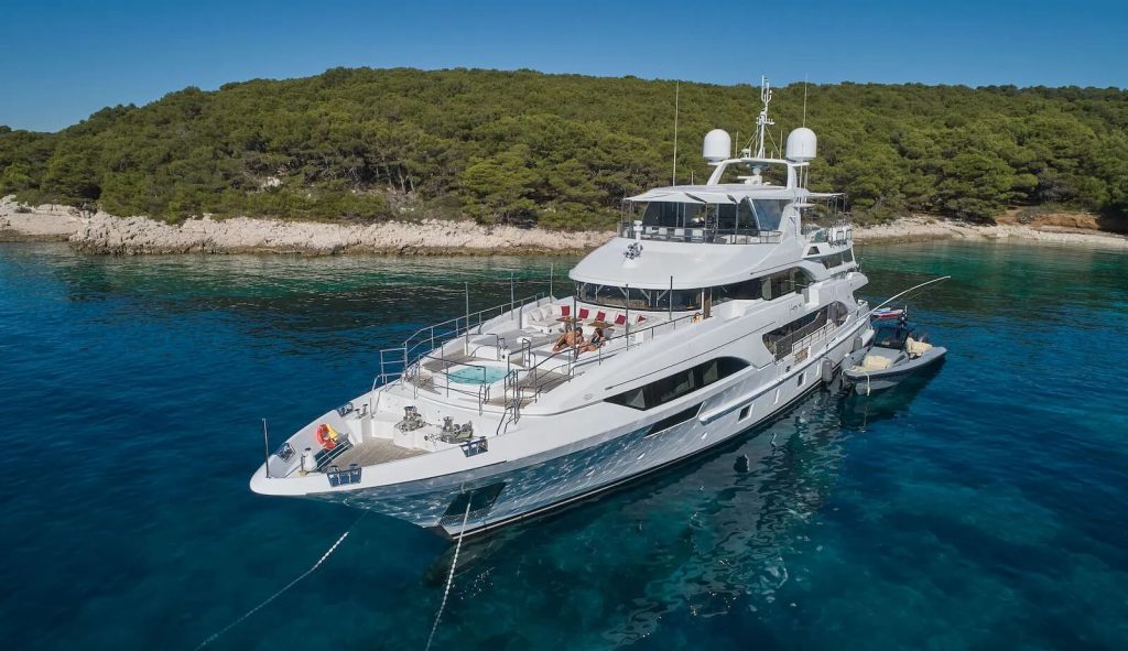 happy me yacht charter relaxing on a front deck