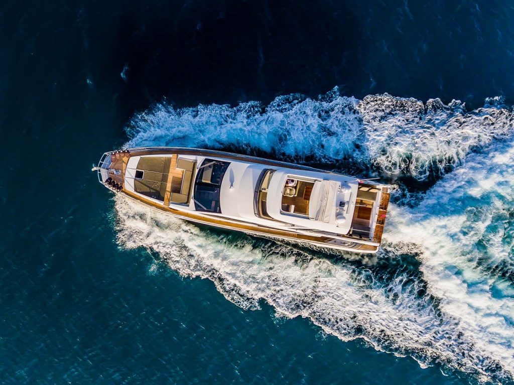 karat II yacht charter look from above