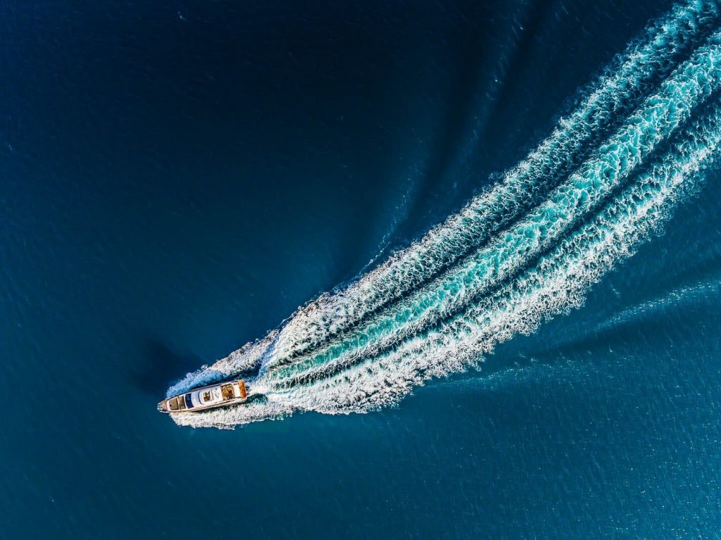 karat II yacht charter high air view