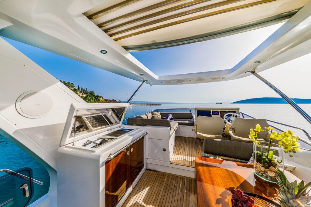 yacht flybridge area