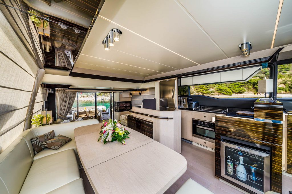 karat II yacht charter kitchen space