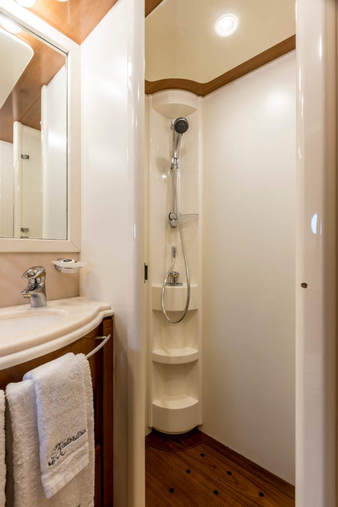 Miss katariina yacht charter ensuite shower