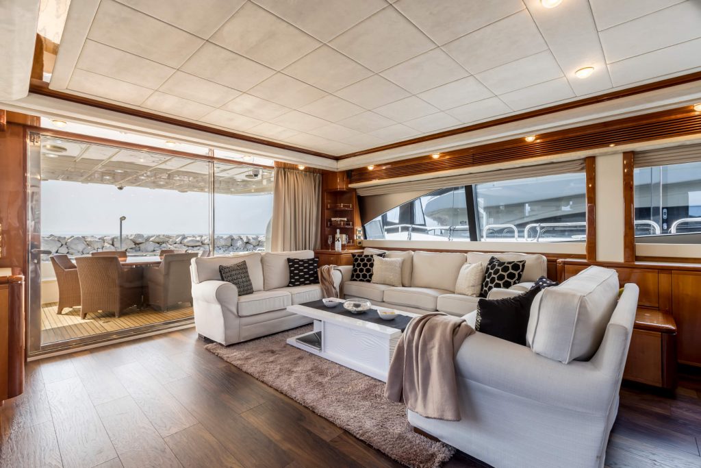 Miss katariina yacht charter salon view