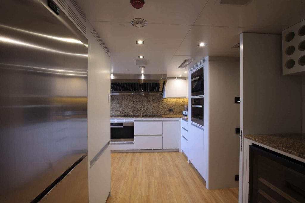 lady mrd yacht charter galley view