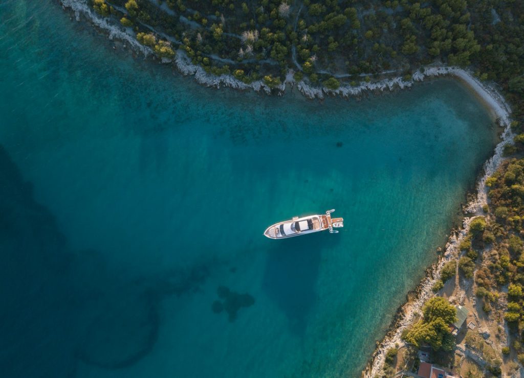 hunky dory yacht charter view from above