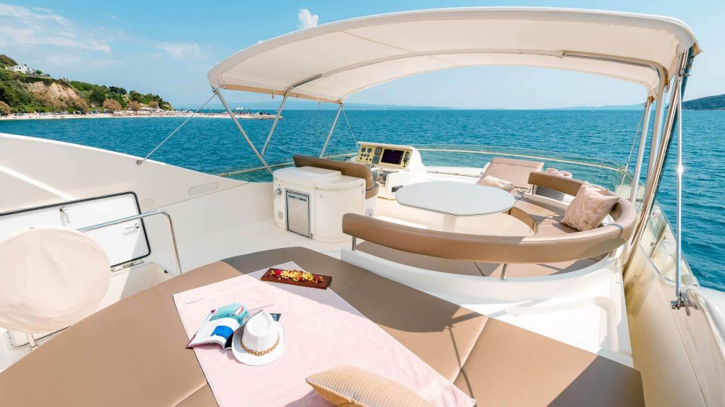 marino yacht charter flybridge area