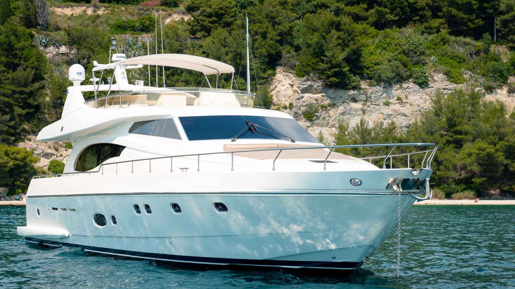 marino yacht charter front view