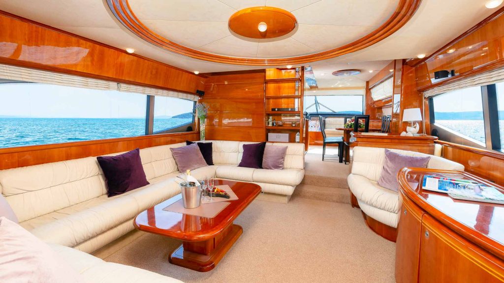 marino yacht charter main saloon area