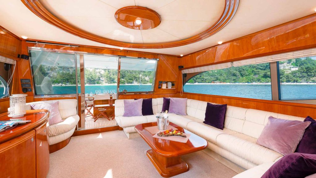 marino yacht charter main saloon view