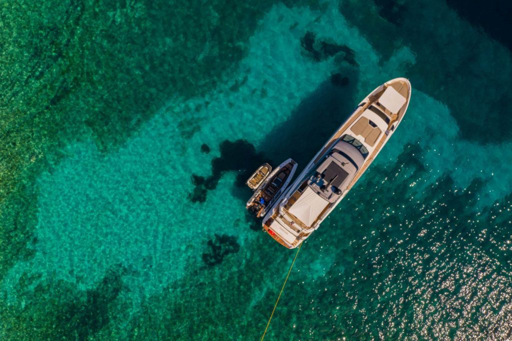 noor II superyacht view from above