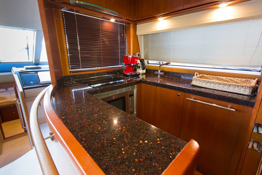 pamango yacht charter galley view