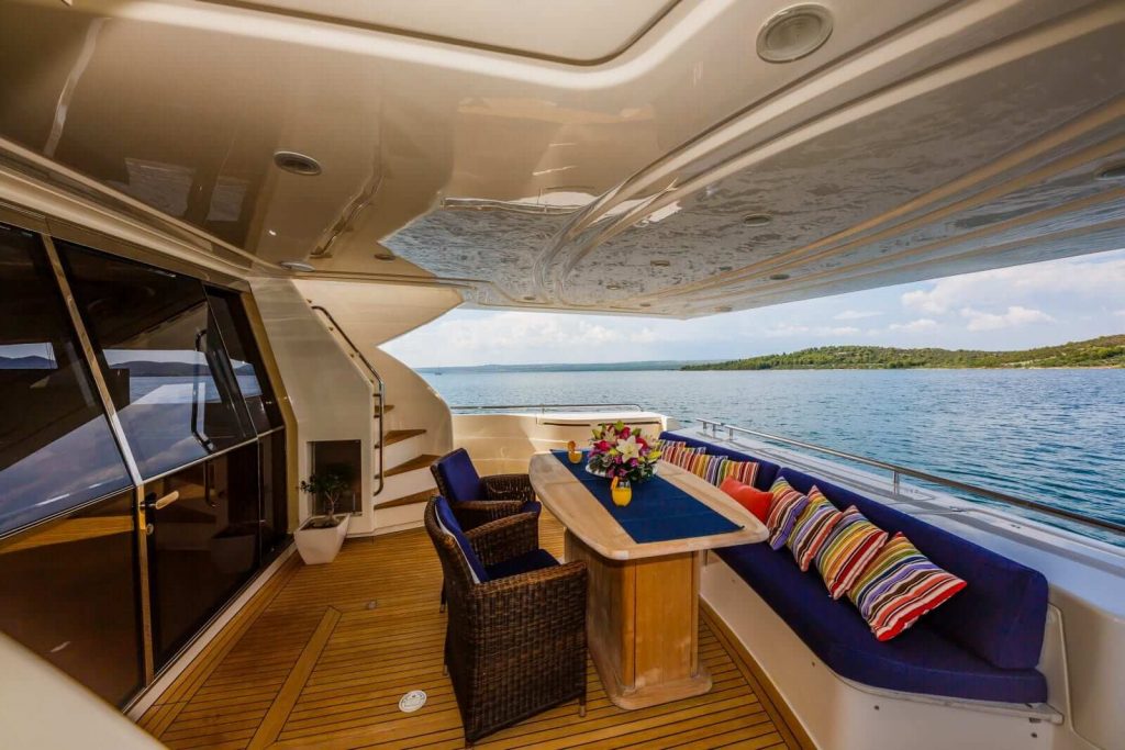 quo vadis yacht charter aft deck