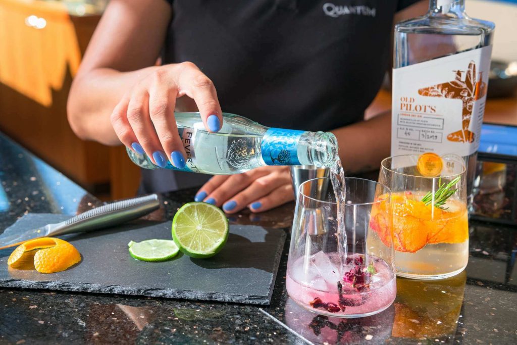 quantum yacht charter cocktail serving